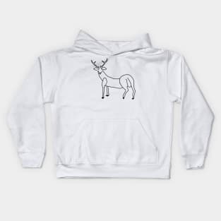 Little Deer Doodle Kids Hoodie